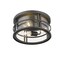 Z-Lite Jordan 3 Light Outdoor Flush Ceiling Mount Fixture, Black And Clear Seedy 570F-BK - alternate 5